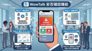 安否確認で「できること」一覧